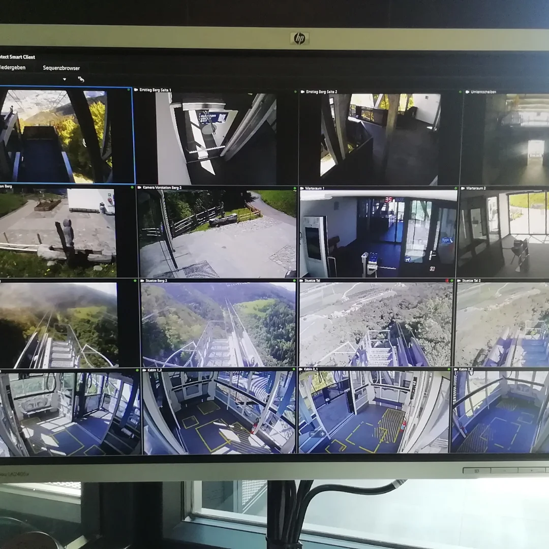 Sistema di videosorveglianza professionale con monitoraggio centralizzato multi-camera per infrastrutture critiche - Telecamere IP e VMS per sicurezza aziendale