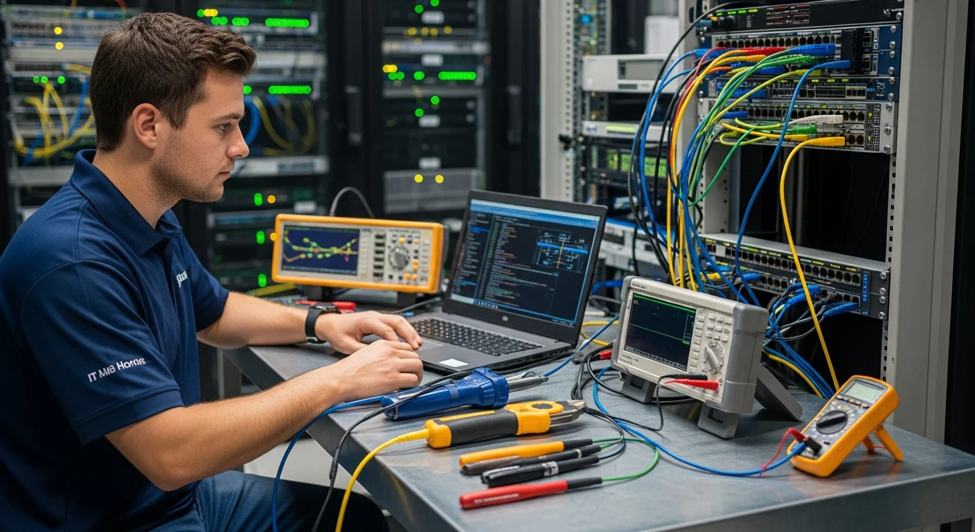 Strumenti diagnostici professionali per testing rete - Certificazione cablaggio strutturato e verifica performance