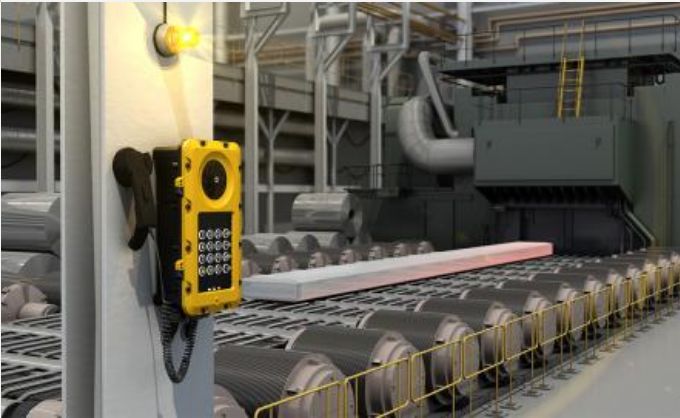 Industrial environment with Zenitel heavy duty phone