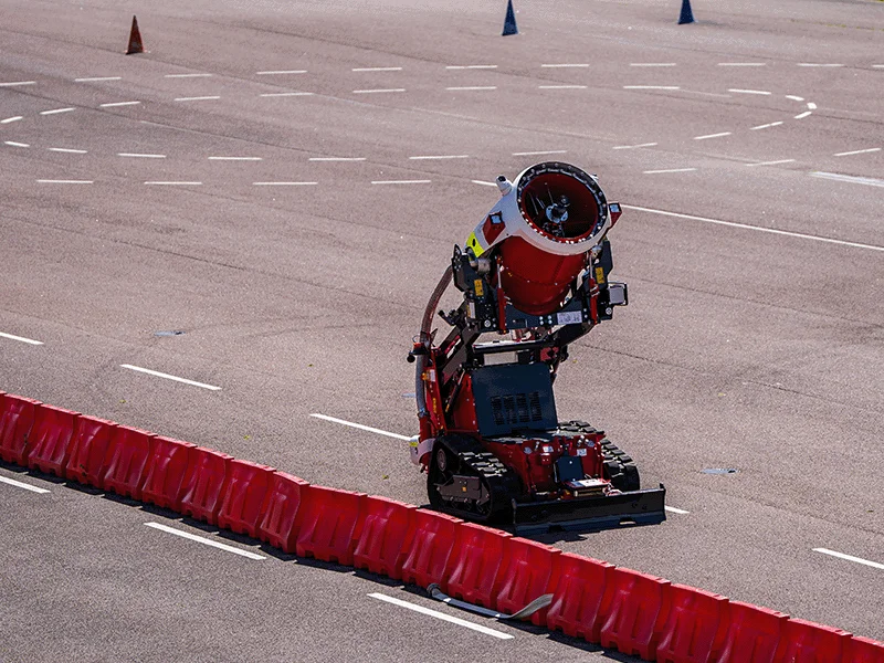 Robot antincendio TAF35 Emicontrols - Sistema controllo telecamere Ithel