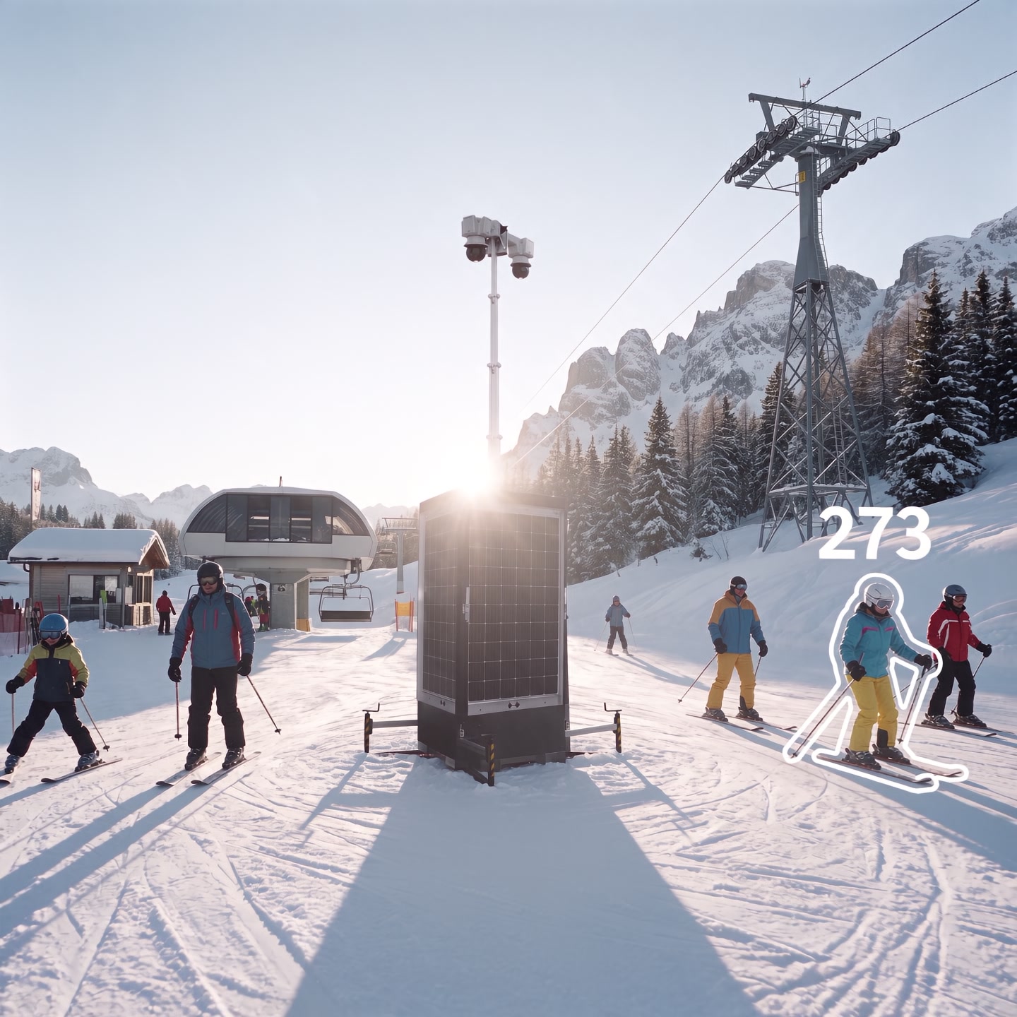 ski area monitorato dal sistema T-Vigilo